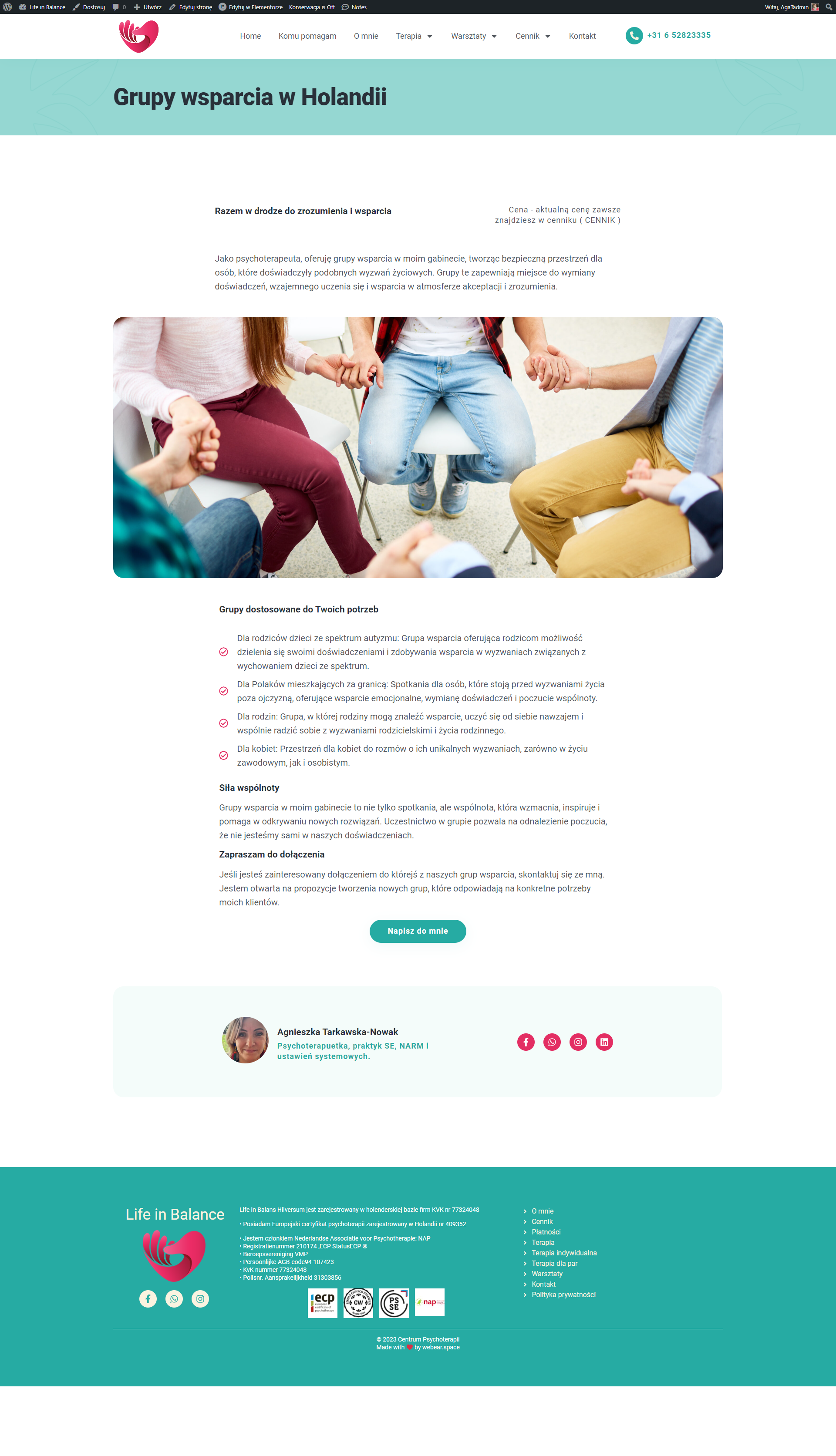 centrumpsychoterapii-grupa-wsparcia-holandia modernizjaca strony internetowej
