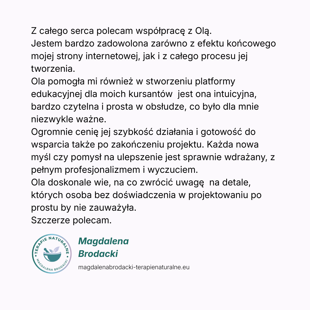 magdalena brodacki opinia