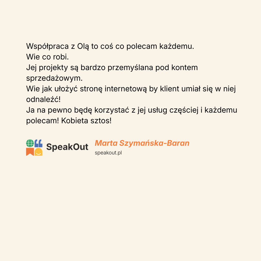 Marta Szymańska-Baran opinia aleksandra machnicka